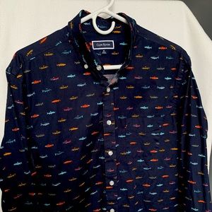 Fun dressy fish shirt from Club Room.